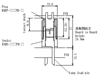 HAHP-𝐱𝐱PR-T | 日本コネクト工業株式会社 - JC ELECTRONICS CORPORATION