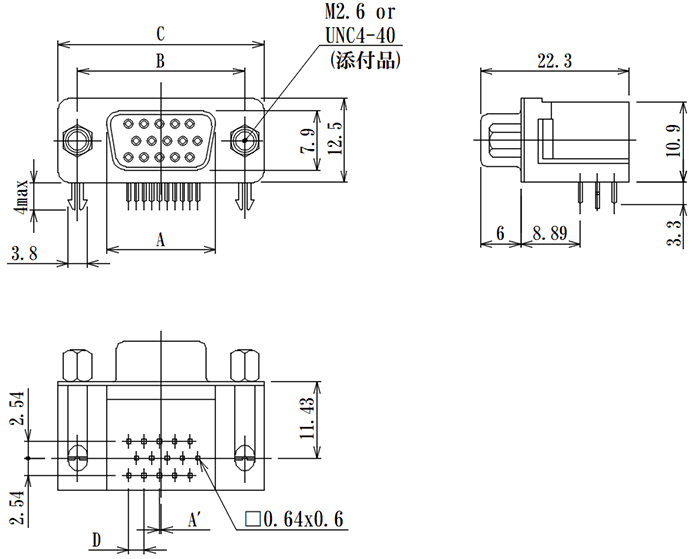 SAN様 再送用 JC2D𝐱𝐱E-SAN | 日本コネクト工業株式会社 - JC ELECTRONICS CORPORATION