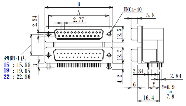 JCV-9P9P-𝐱𝐱-𝐱𝐱B | 日本コネクト工業株式会社 - JC