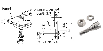 マイクロDsub取付ネジ 9～69pin用 | 日本コネクト工業株式会社 - JC