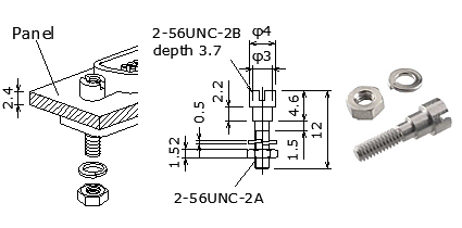 マイクロDsub取付ネジ 9～69pin用 | 日本コネクト工業株式会社 - JC