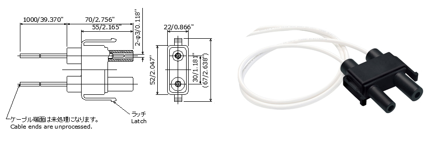 HVL-𝐱-2P-30-1000 | 日本コネクト工業株式会社 - JC