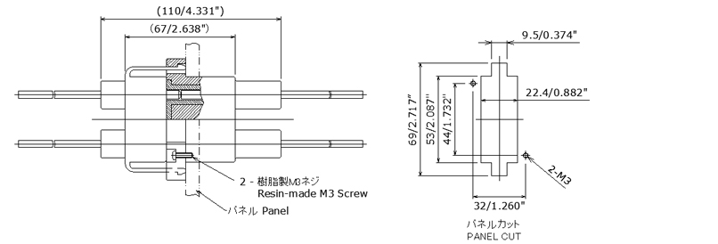 HVL-𝐱-2P-30-1000 | 日本コネクト工業株式会社 - JC ELECTRONICS